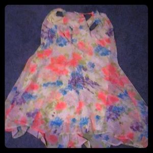 Pink owl apparel floral dress